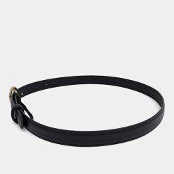 Pre Owned حزام غوتشي جلدي بلوندي رفيع