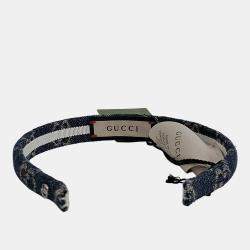 مملوكة مسبقًا Gucci Blue Denim Hairband