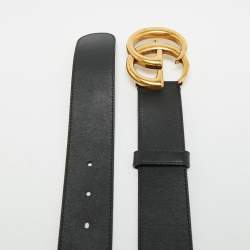 مملوكة مسبقًا حزام غوتشي جلد وردي باهت بإبزيم جي مارمونت 70 سم