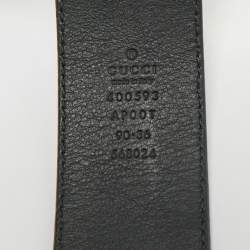 مملوكة مسبقًا حزام غوتشي جلد وردي باهت بإبزيم جي مارمونت 70 سم