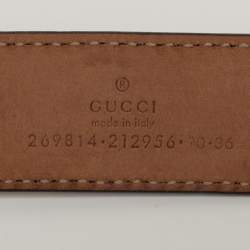 Pre Owned Gucci Horsebit Tassel 70 CM Waist Belt Brown Python