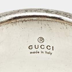 Pre Owned خاتم غوتشي حلقة متشابكة جي فضة استرليني مقاس 51