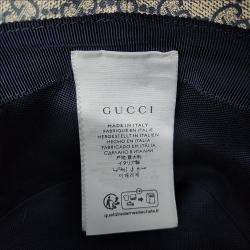 Pre Owned Gucci Blue Denim Bucket Hat