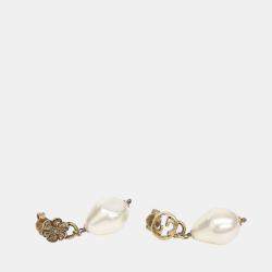 Pre Owned Gucci Gold Plated Metal earrings