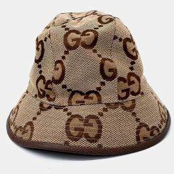 مملوكة مسبقًا Gucci Jumbo Beige GG Bucket Hat