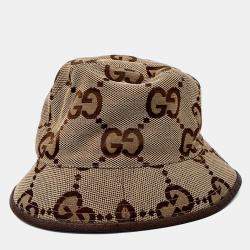 مملوكة مسبقًا Gucci Jumbo Beige GG Bucket Hat