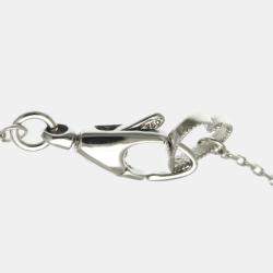 مملوكة مسبقًا Gucci Flora Diamond Necklace White Gold 18K Diamond Pendant Necklace Silver