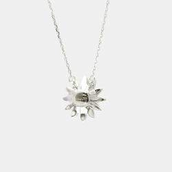 مملوكة مسبقًا Gucci Flora Diamond Necklace White Gold 18K Diamond Pendant Necklace Silver