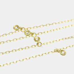 مملوكة مسبقًا Gucci GG Diamond Necklace Yellow Gold 18K Diamond Pendant Necklace Gold