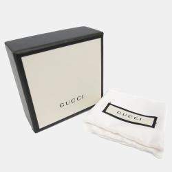 Pre Owned Gucci Icon Toile Earrings No Stone Yellow Gold 18K Stud Earrings Gold