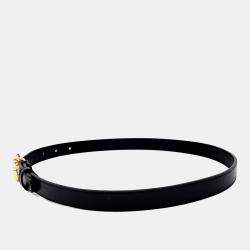 Pre Owned Gucci Black Leather Marmont Belt
