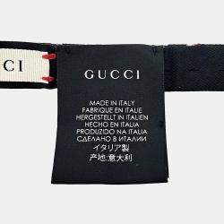 Pre Owned Gucci Navy Blue Silk bow tie