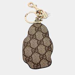 Pre Owned سلسلة مفاتيح غووتشي وتعويذة حقيبة