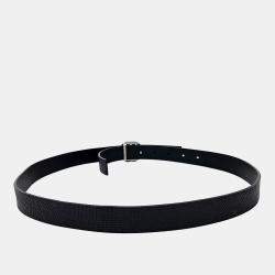 Pre Owned حزام غوتشي جلد أسود