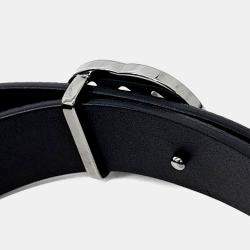 Pre Owned حزام غوتشي جلد أسود