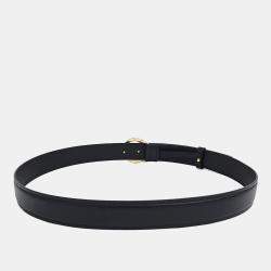 Pre Owned Gucci Leather Black Blondie Belt