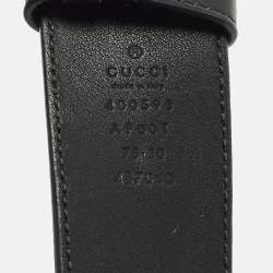 Pre Owned حزام غوتشي جلد وردي باهت بإبزيم جي مارمونت 70 سم