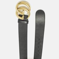 Pre Owned حزام غوتشي جلد وردي باهت بإبزيم جي مارمونت 70 سم