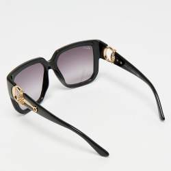 Pre Owned Gucci Black Gradient GG 3713/S Horsebit Frame Oversized Sunglasses