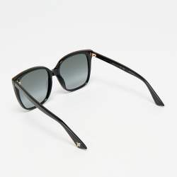 Pre Owned Gucci Black Gradient GG0022S Square Sunglasses