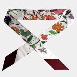 مملوكة مسبقًا Gucci Multicolor Silk twilly scarf