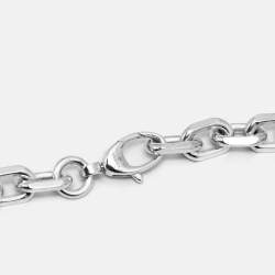 مملوكة مسبقًا Gucci Interlocking Bracelet G Logo Chain Sterling Silver Bracelet