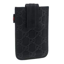 Gucci Black Guccissima Leather iPhone 4/4s Case