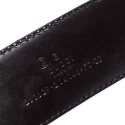 مملوكة مسبقًا Gucci Brown Guccissima Leather Bamboo Ring Belt 70CM