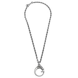 Pre Owned قلادة غوتشي جي هورس حليه فضة