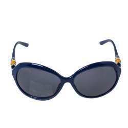 Gucci Blue/ Grey GG3130/S Bamboo Oval Sunglasses