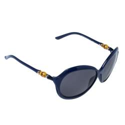 Gucci Blue/ Grey GG3130/S Bamboo Oval Sunglasses
