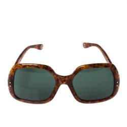 Gucci Honey Havana/ Green GG0625S Oversized Square Sunglasses