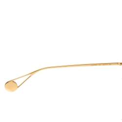 مملوكة مسبقًا Gucci Gold Tone/ Rose Pink GG0536S Oversize Sunglasses