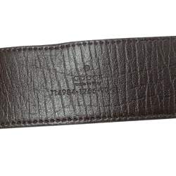 Pre Owned Gucci Beige GG Supreme Canvas Interlocking G Buckle Belt 90CM