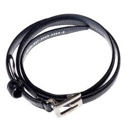 مملوكة مسبقًا حزام غزنشي جي هاي ويست مربع جلد أزرق كحلي لامع رفيع 65 سم