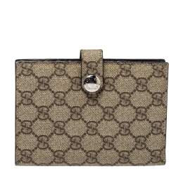 مملوكة مسبقًا جراب جواز سفر غوتشي كانفاس سوبريم جي جي بيج