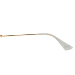 مملوكة مسبقًا نظارة شمسية غوتشي جي جي0212أس عيون قطه غرادينت رصاصي و مرصعة لؤ لؤ