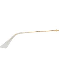 مملوكة مسبقًا نظارة شمسية غوتشي جي جي0212أس عيون قطه غرادينت رصاصي و مرصعة لؤلؤ