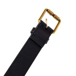 Pre Owned Gucci Black Leather Horsebit Belt 95 CM