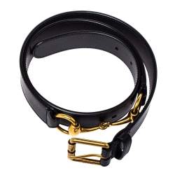 Pre Owned Gucci Black Leather Horsebit Belt 95 CM