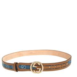 Gucci GG Supreme Belt - Man Belts Blue 90