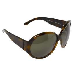 مملوكة مسبقًا Gucci Green Tortoise GG2927 Strass Oversized Sunglasses
