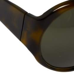 مملوكة مسبقًا Gucci Green Tortoise GG2927 Strass Oversized Sunglasses