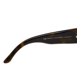 مملوكة مسبقًا Gucci Green Tortoise GG2927 Strass Oversized Sunglasses