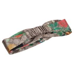 Pre Owned Gucci Beige Tian Print Silk Headband