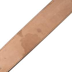 Pre Owned Gucci Beige GG Supreme Canvas Interlocking G Buckle Belt 80CM