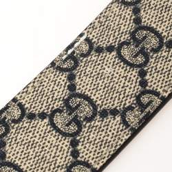 Pre Owned Gucci Beige GG Supreme Canvas Interlocking G Buckle Belt 80CM