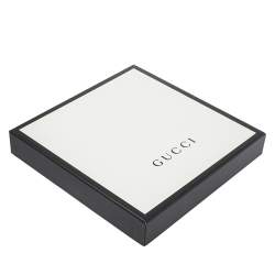 Pre Owned وشاح غوتشي مربع حرير و مودال مطبوع مورد و شعار الماركة مونوغرامي أزرق كحلي