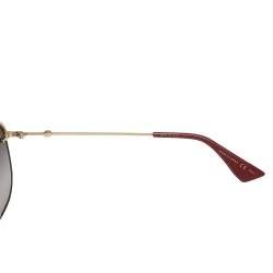 مملوكة مسبقًا Gucci Multicolor GG0227S Gradient Aviator Sunglasses