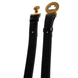 Pre Owned حزام غوتشي هيستريا جلد أسود 85 سم